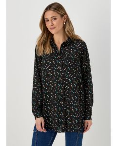  Ditsy Longline Shirt