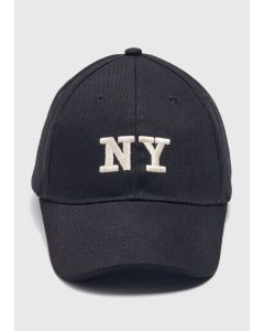 New York Slogan Hat-Black-One Size