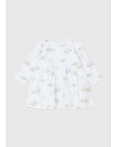 Baby White Dumbo Dress (Newborn-23Mths)