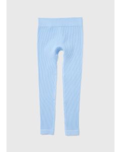 Girls Blue Seamless Leggings (7-15yrs)