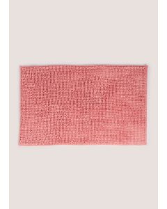  Chenille Bath Mat Blush-Pink-One Size