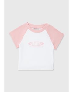 Girls Pink Ringer T-Shirt