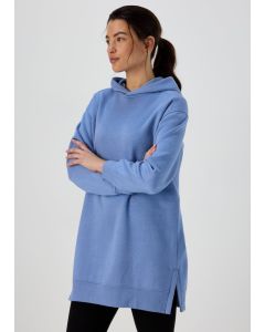 Blue Longline Hoodie