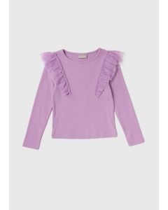 Trans Organza Top Lilac