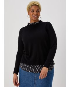  Spot Print 2 in 1 Jumper