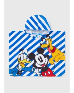 Disney Mickey Mouse Clubhouse Poncho-Blue-One Size