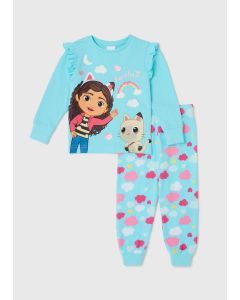 Girls Gabbys Doll House Blue Pyjama Set