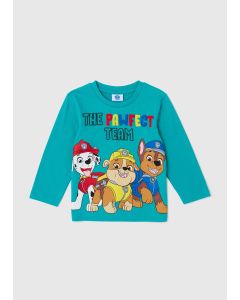 Kids Turquoise Paw Patrol Print Long Sleeve T-Shirt (9mths-6yrs)