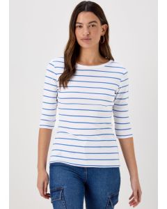  Stripe 3/4 length Sleeve T-Shirt