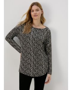 Dot Print Viscose Top