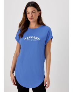 Blue Weekend Longline T-Shirt