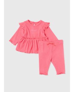 Girls Rib Frill Set