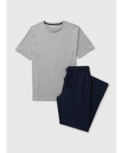 Basic Long Set Grey Marl