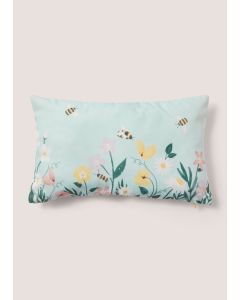  &  Bee Meadow Cushion Multi-Blue-One Size