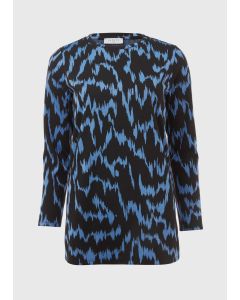 Blue Jacquard Tunic