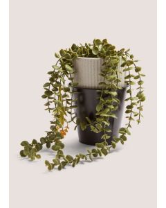 Grey Pot With Grass (60cm x 18cm x 18cm)-Grey