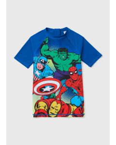 Marvel Boys Rash Vest Shorts