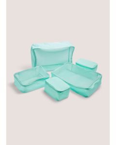 5 Pack Packing Cubes-Green-One Size