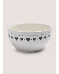  Heart Bowl-White-One Size