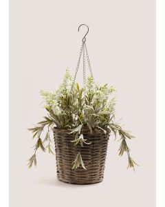 Outdoor Lavender Hanging Basket (27cm x 27cm x 39cm)-Natural