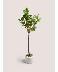 Faux Pear Tree in Pot Green-White-One Size