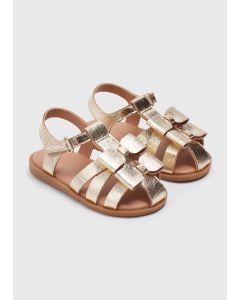 Girls Bow Caged Sandals