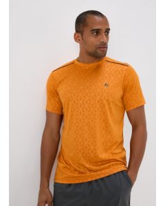 Souluxe Peach Embossed Geo T-Shirt