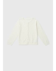 Girls Pointelle Cardigan