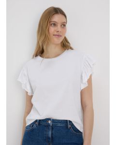 Frill Sleeve T-Shirt