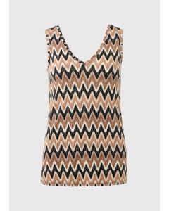  Zig Zag Print Co Ord Vest