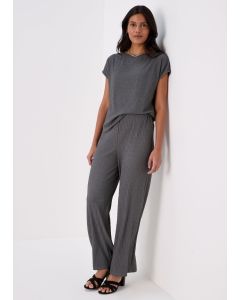 Wide Leg Textured Co Ord Trousers