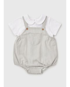 Baby Smart Collar Dungaree Set