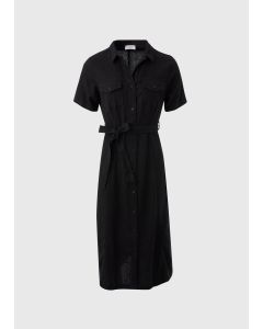 Linen Midi Shirt Dress