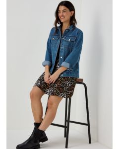 Papaya Oversized Denim Jacket