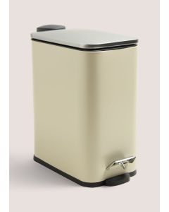 Bathroom Modern Metal Bin (28cm x 25cm)-Beige