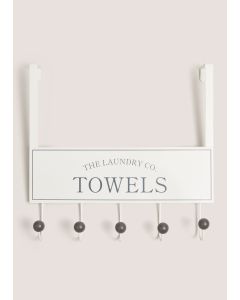 Laundry Co Hooks (33cm x 26cm x 8.5cm)-White-One Size