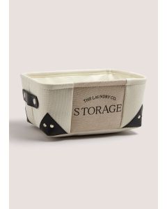 Laundry Co Fabric Storage Box (55x30x13cm)-Cream