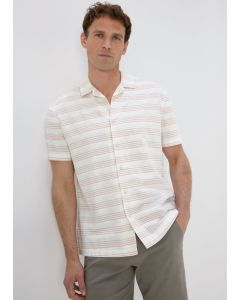 Horizontal Stripe Textured Shirt