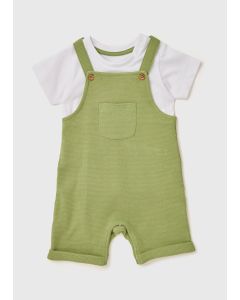 Baby  Dungarees & T-Shirt Set