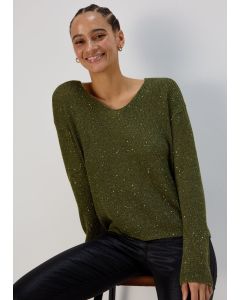  Sparkle V Neck Jumper