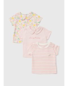 Baby 3 Pack Girls  Floral T-Shirt