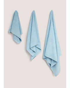 100% Cotton Towels-Blue-Bath Towel