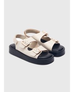 Double Buckle Chunky Sandals