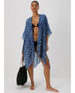 Dotty Kimono-Blue-One Size