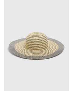 Floppy Straw Hat-Natural-One Size