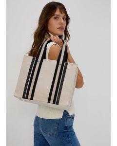 Natural Spring Canvas Tote Bag-Natural-One Size