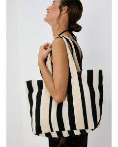 Nautical Beach Bag-White/Black-One Size