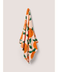 Print Beach Towel (70cm x 140cm)-Orange