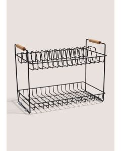 Two Tier Drainer (45cm x 26cm x 31cm)-Black