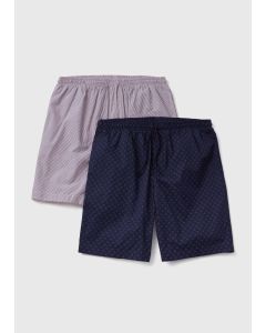 2 Pack Pyjama Shorts